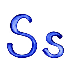 Letter S Capital and lower case