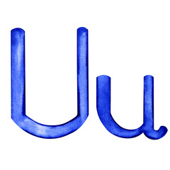 Letter U Capital and lower case