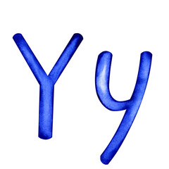 Letter Y Capital and lower case