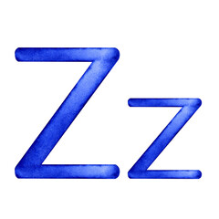 Letter Z Capital and lower case