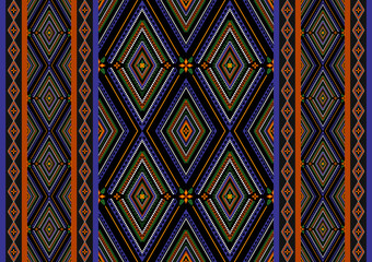 Abstract ethnic flower art. geometric oriental seamless pattern traditional. Tribal style striped. Design for background, wallpaper, vector illustration, fabric, clothing, batik, carpet, embroidery.