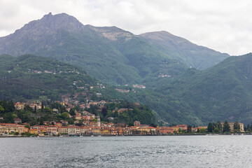 Fototapeta premium Garda lake mountain landscape, Sirmione, Italy