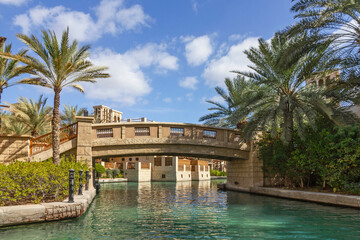 Dubai canal bridge, Madinat Jumeirah, UAE