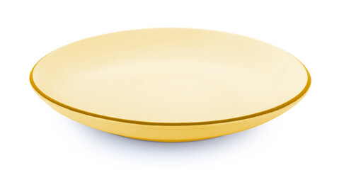 empty plate isolated on white background