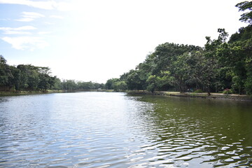 Lanscape of the lake side view