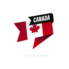 Obraz premium Canada flag icon. editable vector.