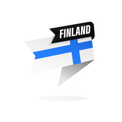 The national flag of Finland. Horizontal composition.