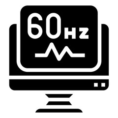 FREQUENCY glyph icon,linear,outline,graphic,illustration