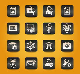 job search icon set