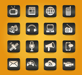 media icon set