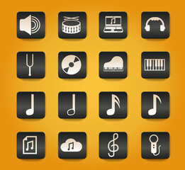 music icon set