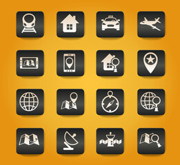 navigation icon set
