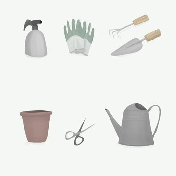 Sef of essential Gardening Tools