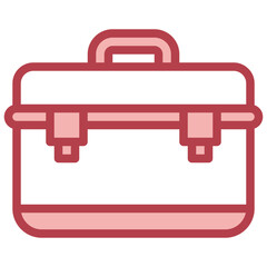 BOX red line icon,linear,outline,graphic,illustration