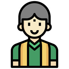 MAN filled outline icon,linear,outline,graphic,illustration