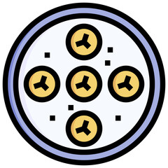 PEDA filled outline icon,linear,outline,graphic,illustration