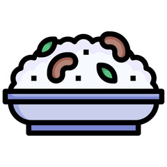 SHAHI PULAO filled outline icon,linear,outline,graphic,illustration