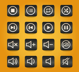 Media player icons
