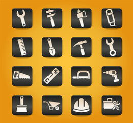 work tools icon set