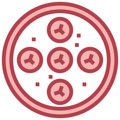 PEDA red line icon,linear,outline,graphic,illustration