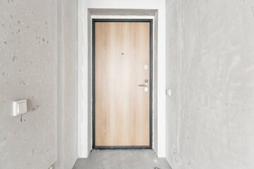 interior of the apartment without decoration in white colors