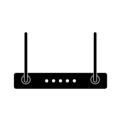 Illustration of wi fi router, wireless high speed internet network, router and modem icon, wifi device isolated on white background. Vector graphics