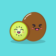 cute cantaloupe melon character illustration