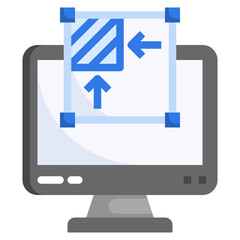 FRAME flat icon,linear,outline,graphic,illustration