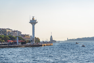 View of the Uskudar Coast Walkway from the Bosporus, Istanbul