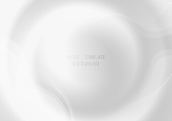 Abstract gradient white and gray decorative template wavy design. Overlapping with lines stripe design on white background. Illustration vector