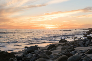 Orange Sunset Malibu