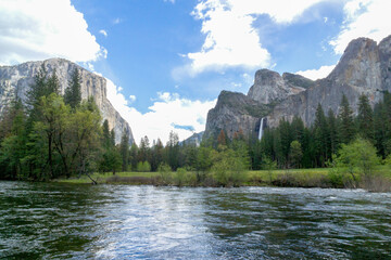 The Yosemite Valley, across the Merced River