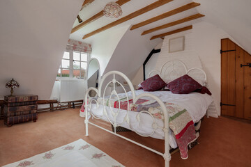 Furnished 17th century cottage bedroom