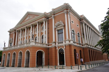 The Theatro da Paz (Peace Theater) is located in the city of Belém, in the state of Pará, in Brazil. Was built following neoclassical architectural lines, within the golden age of rubber in the Amazon
