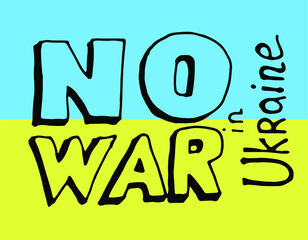 No war in Ukraine. Vector illustration