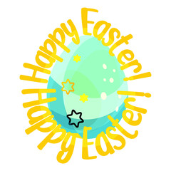 Easter drawing. Easter eggs. For the feast of the Christian and Catholic baptism. Church traditions. Bright colors.