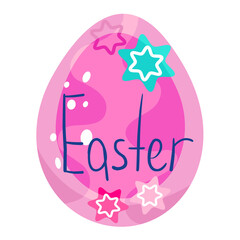 Easter drawing. Easter eggs. For the feast of the Christian and Catholic baptism. Church traditions. Bright colors.