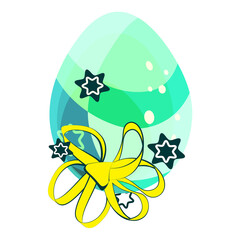 Easter drawing. Easter eggs. For the feast of the Christian and Catholic baptism. Church traditions. Bright colors.