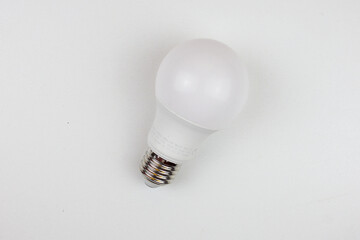 Light bolb on white background