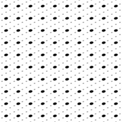 Square seamless background pattern from geometric shapes are different sizes and opacity. The pattern is evenly filled with black explosion symbols. Vector illustration on white background