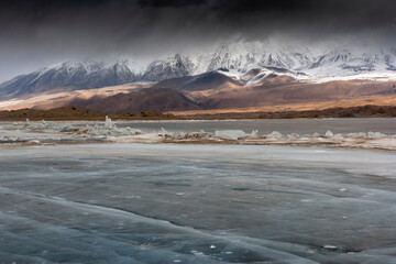 Frozen Lake Karakuri, Tashkurgan County, Xinjiang, China