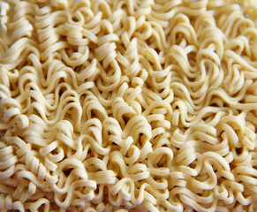 instant pasta close-up, fast food