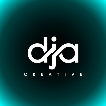 DJA Letter Initial Logo Design Template Vector Illustration