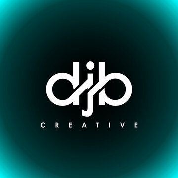 DJB Letter Initial Logo Design Template Vector Illustration