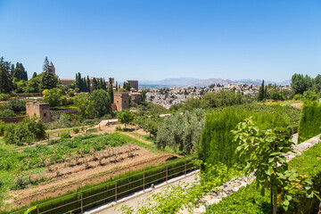 Fototapeta na wymiar Alhambra de Granada complex
