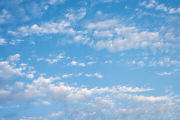 Beautiful clouds with blue sky background, Nature weather, Cloud blue sky