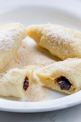 sweet dumplings filled with plum jam