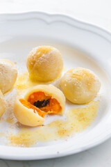 sweet dumplings filled with apricots