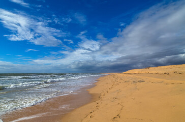 Empty beach in Albufeira