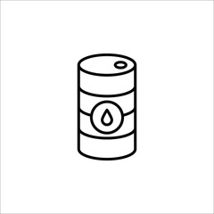 Barrel oil icon. Simple illustration of barrel oil icon for web on white background
